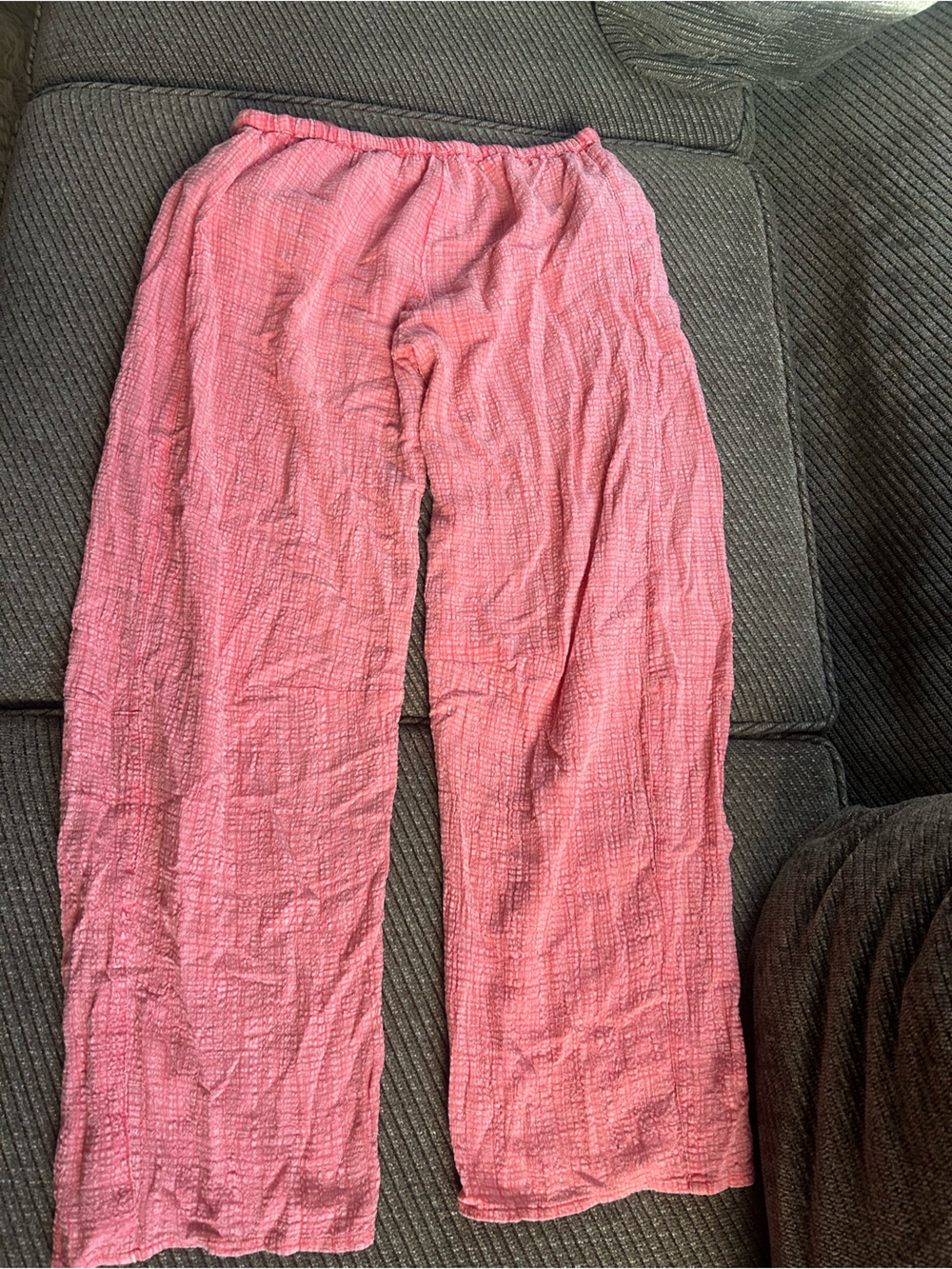 Hollister Rose Pink Crinkle Lounge Pants